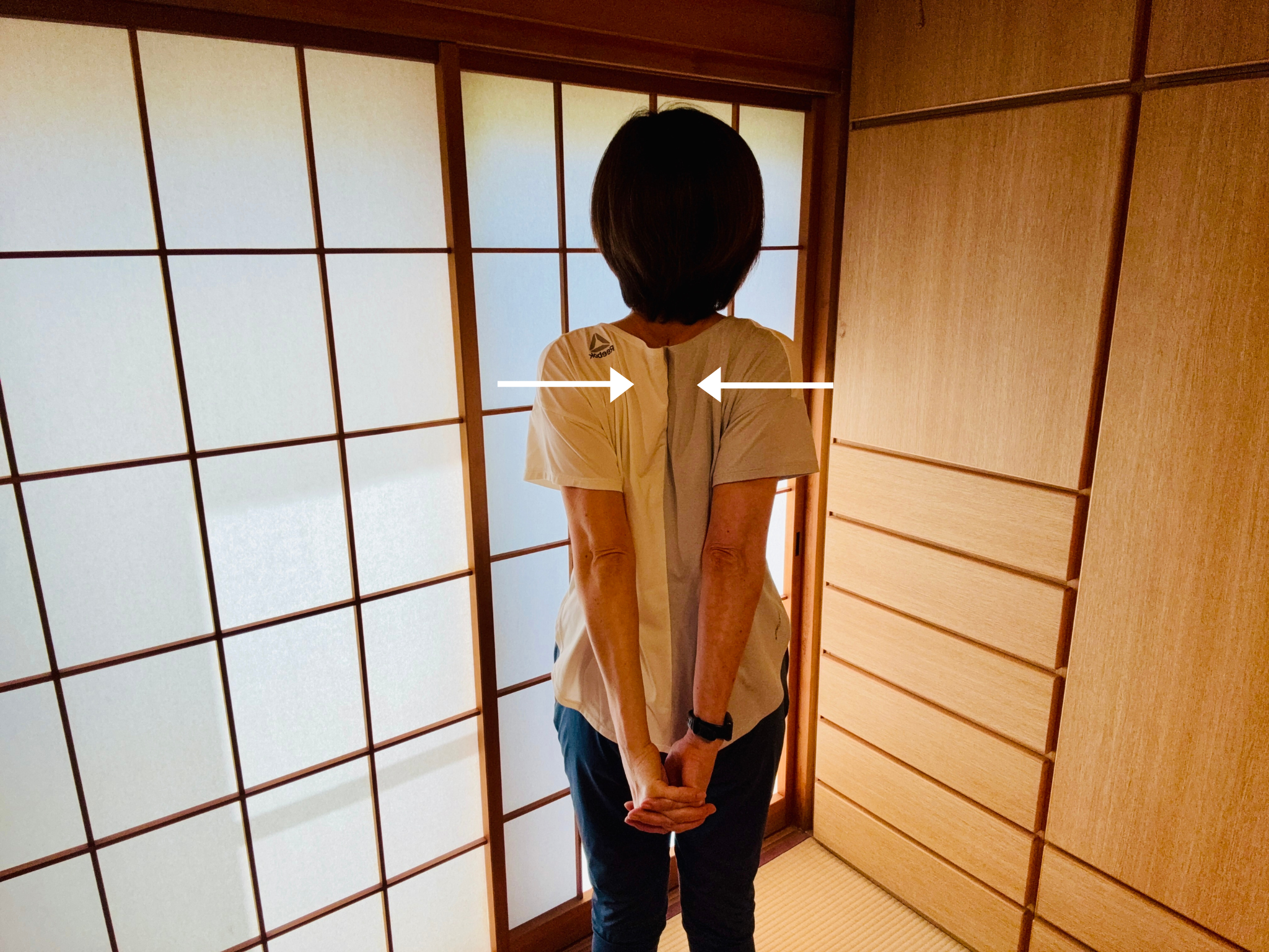 胸のストレッチ