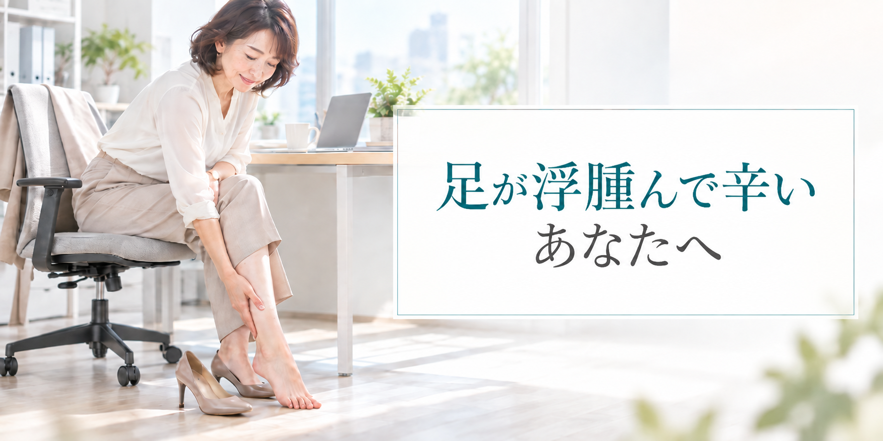 足が浮腫んで辛いあなたへ